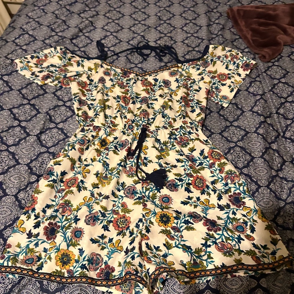 Blue Rain Elegant Floral Dress